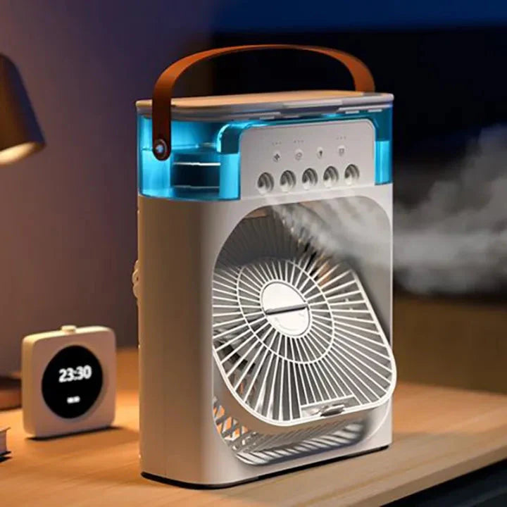 Mini Climatiseur - Ventilateur - Diffuseur et Veilleuse : Tout en UN