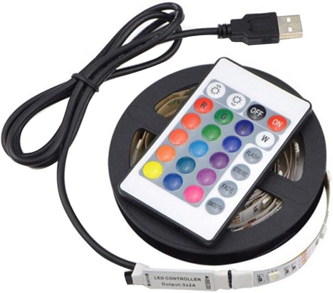 Bandes LED multicolore flexible avec télécommande de 10 mètres