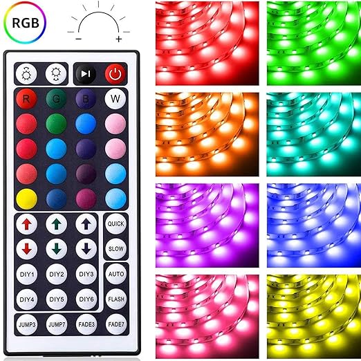 Bandes LED multicolore flexible avec télécommande de 10 mètres