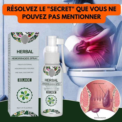 HERBAL SPRAY - Traitement efficace contre les Hémorroïdes interne et externe