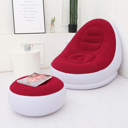 Fauteuil Gonflable avec Pouf et Gonfleur OFFERT